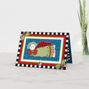 Christmas Angel in Starry Sky Christmas card