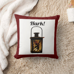 Christmas Angel Lantern Winter Holiday Decoration Cushion