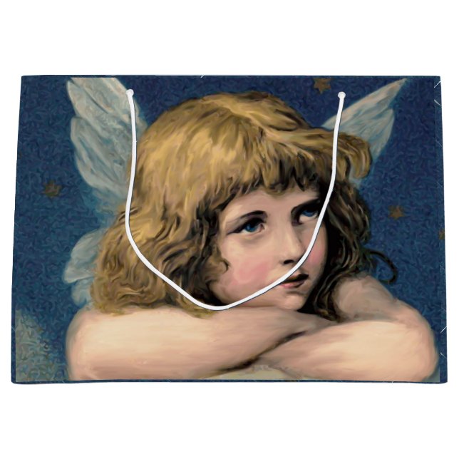 Christmas Angel  Large Gift Bag (Front)