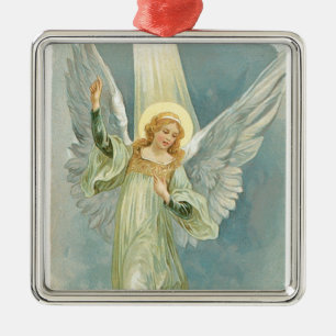 Christmas Angel Metal Ornament