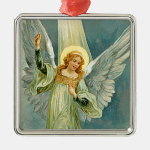 Christmas Angel Metal Ornament