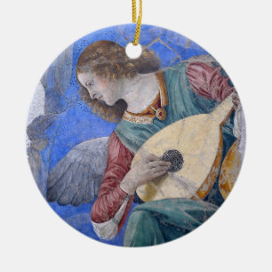Christmas Angel Musician Melozzo da Forli Vatican Ceramic Ornament