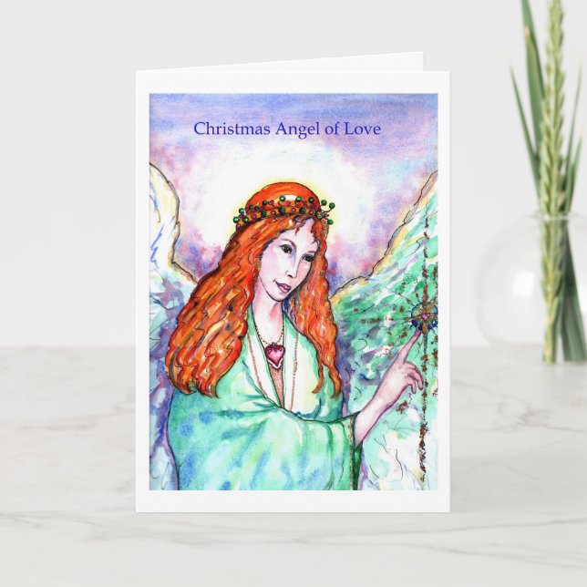 Christmas Angel of Love Holiday Card (Front)