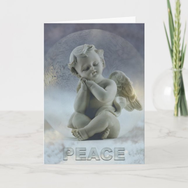 Christmas Angel of Peace Greeting Card (Front)