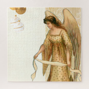 Christmas Angel & Ornaments Jigsaw Puzzle