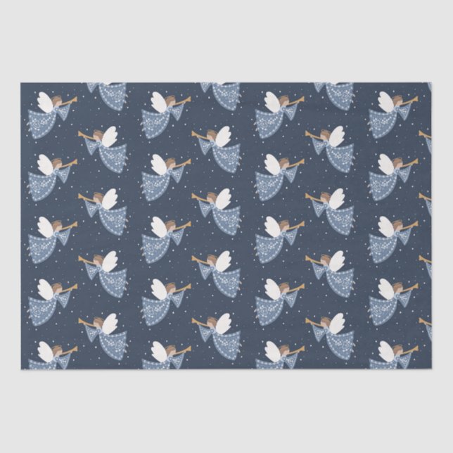 Christmas Angel Peace on Earth Holiday Heartfelt Tissue Paper (Front)