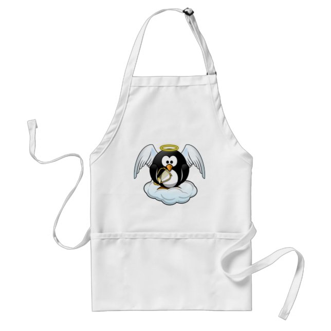 Christmas Angel Penguin Standard Apron (Front)