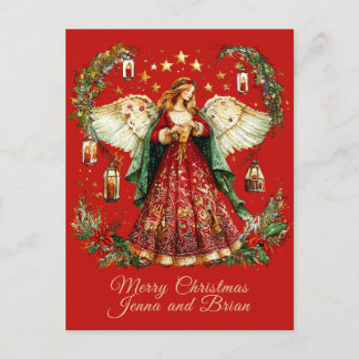 Christmas Angel personalized Holiday Postcard