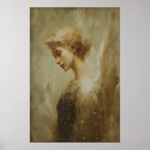 Christmas Angel Portrait, Christian Wall Art