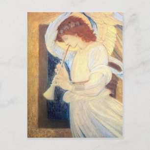 Christmas Angel Postcards Burne-Jones Gold White