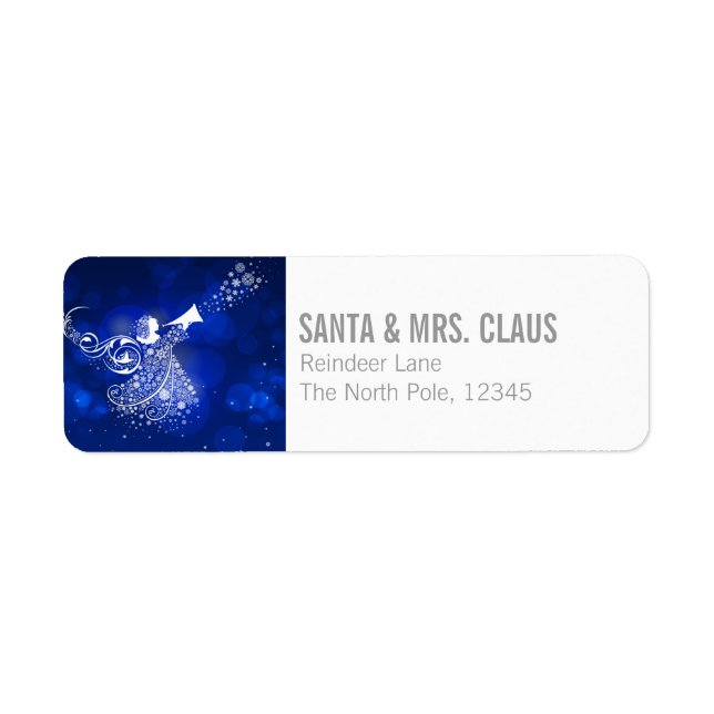 Christmas Angel Return Address Label (Front)