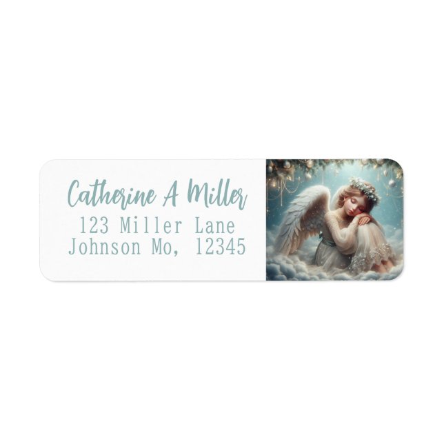 Christmas Angel Return Address Label (Front)
