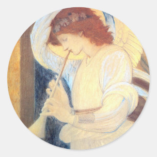 Christmas Angel Stickers Burne-Jones Gold White