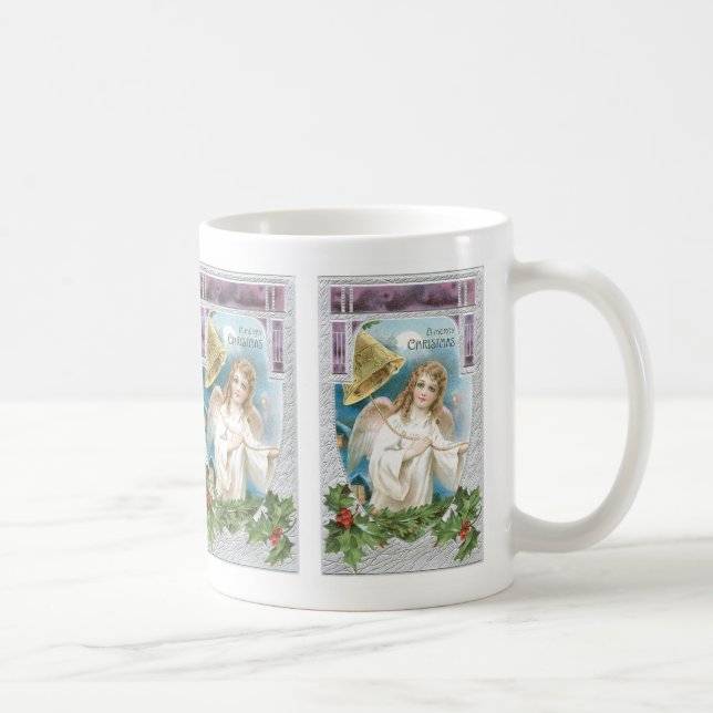 Christmas Angel with Bell Coffee Mug (Right)
