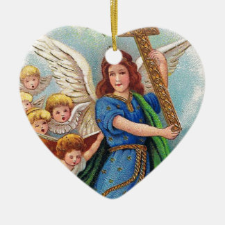 Christmas_angel_with_cross_1914.jpg Ceramic Ornament