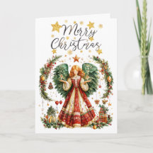 Christmas Angel with lighted candles Christmas