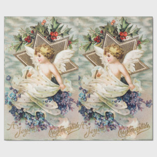CHRISTMAS ANGEL WRAPPING PAPER