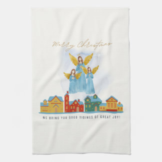 Christmas Angels Bring Joy and Tidings Home Decor! Tea Towel