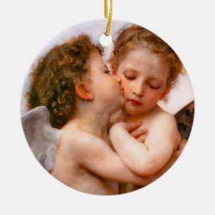 Christmas Angels Ceramic Ornament