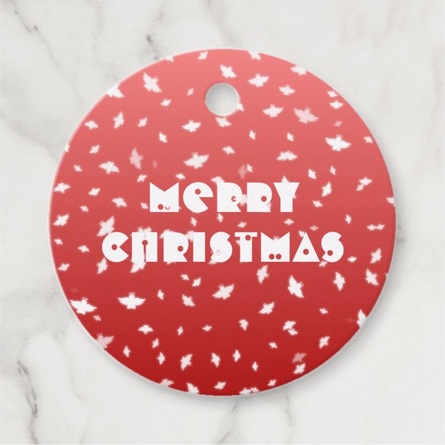 Christmas Angels Favour Tags (Front)