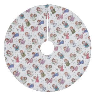 Christmas Angels Fleece Tree Skirt