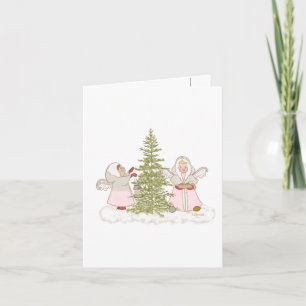 Christmas Angels Greeting  Card