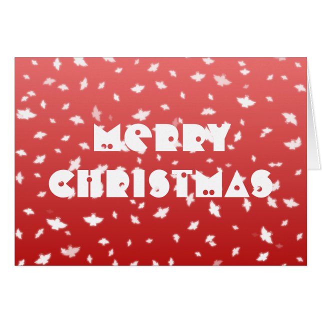 Christmas Angels Greeting Card (Front Horizontal)