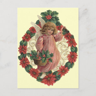 Christmas Angels Holiday Postcard