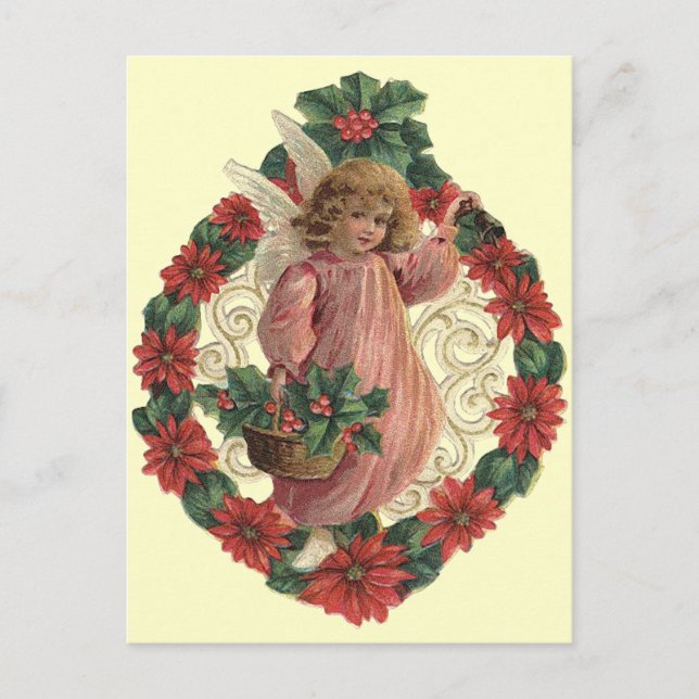 Christmas Angels Holiday Postcard (Front)