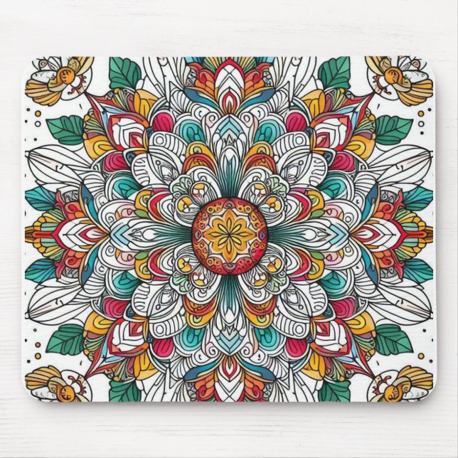 Christmas angels multicolor mouse pad (Front)