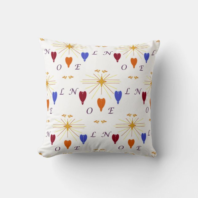 Christmas Angels n Star Noel Cushion (Front)