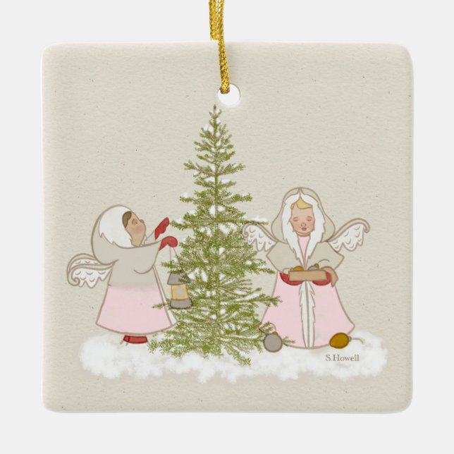 Christmas Angels Ornament (Front)