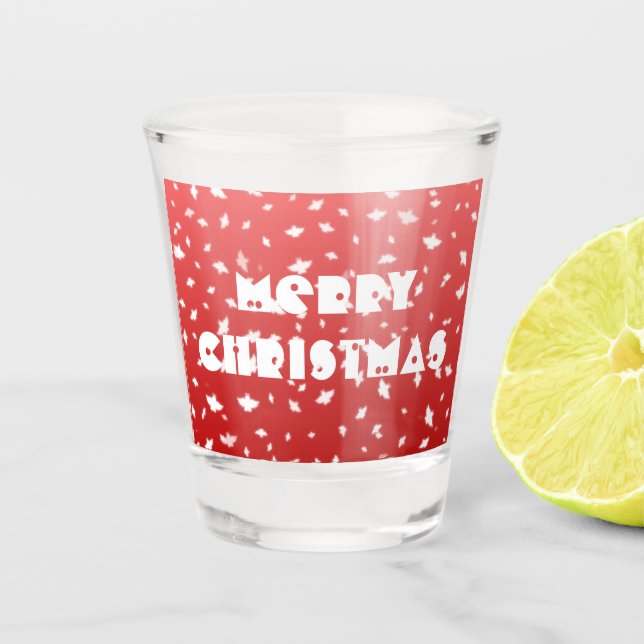 Christmas Angels Shot Glass (Front)