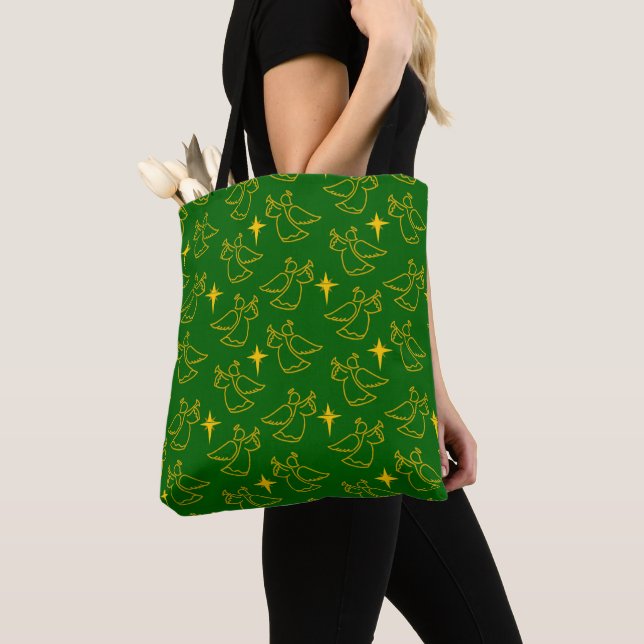Christmas Angels  Tote Bag (Close Up)