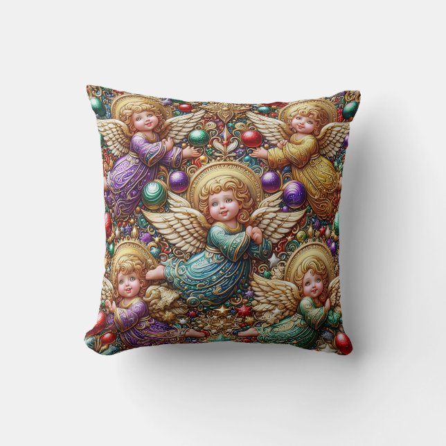 CHRISTMAS ~ Angels Vintage ~ Cushion (Front)