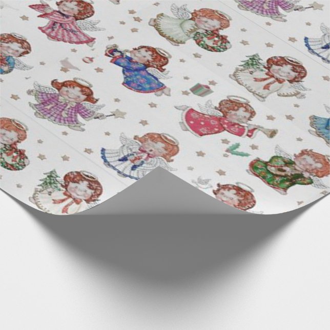 Christmas Angels Wrapping Paper (Corner)