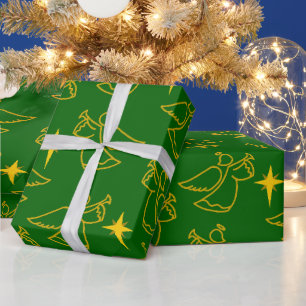 Christmas Angels Wrapping Paper