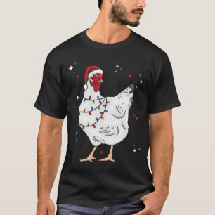 Christmas Animal Chicken Xmas Farmer T-Shirt