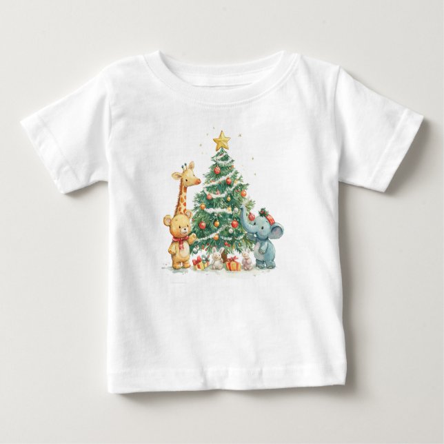 Christmas Animal Friends T-Shirt (Front)