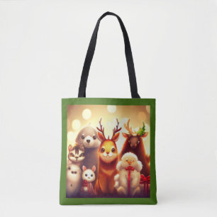 Christmas Animals 1 Tote Bag