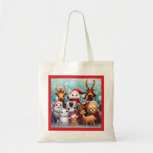 Christmas Animals 2 Tote Bag