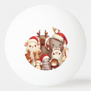 Christmas Animals (3) Ping Pong Ball