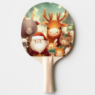Christmas Animals (8) Ping Pong Paddle