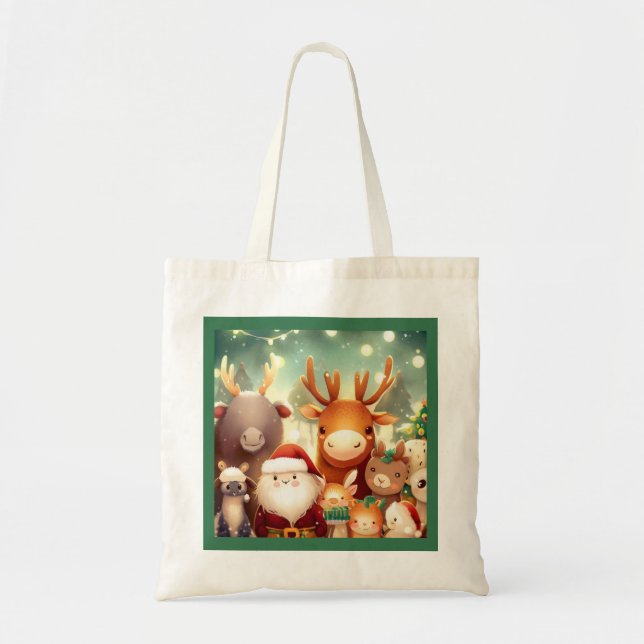 Christmas Animals 8 Tote Bag (Front)