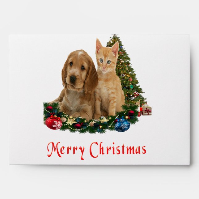 Christmas Animals Envelope (Front)
