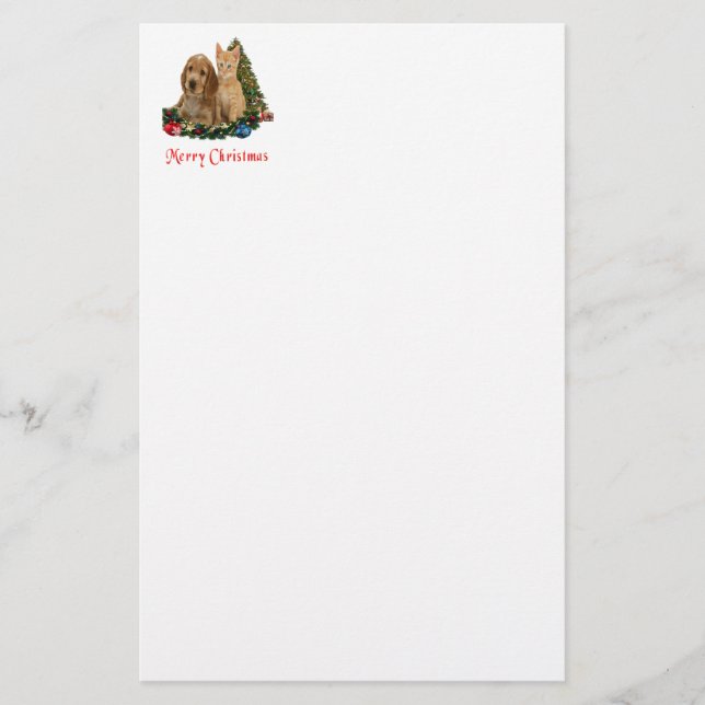 Christmas Animals Stationery (Front)