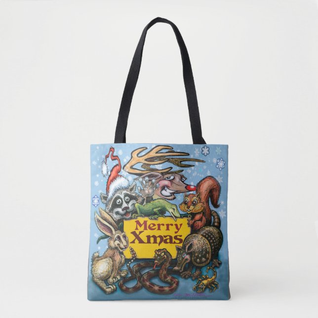 Christmas Animals Tote Bag (Front)