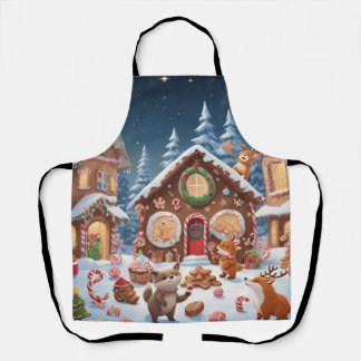 Christmas Animals & Treats Apron | Festive Holiday