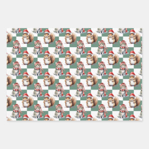 Christmas Animals Wrapping Paper Set