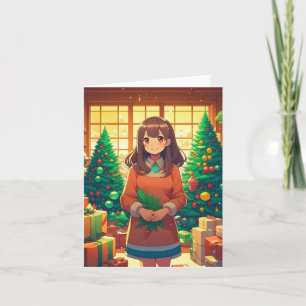 Christmas Anime C - AI Card